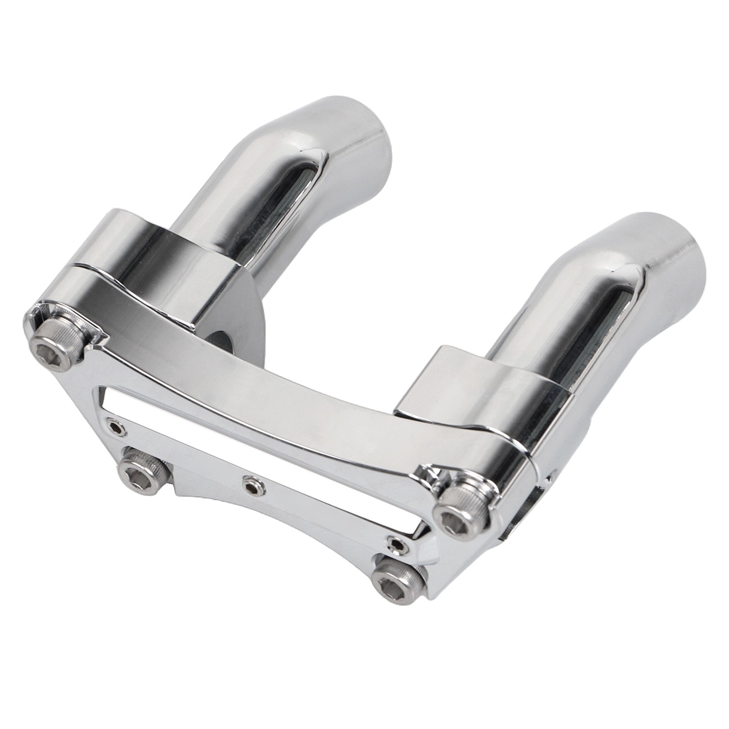 3.5" Pullback Aluminum Handlebar Riser Top Clamp For Harley Dyna Fat Boy FLSTF