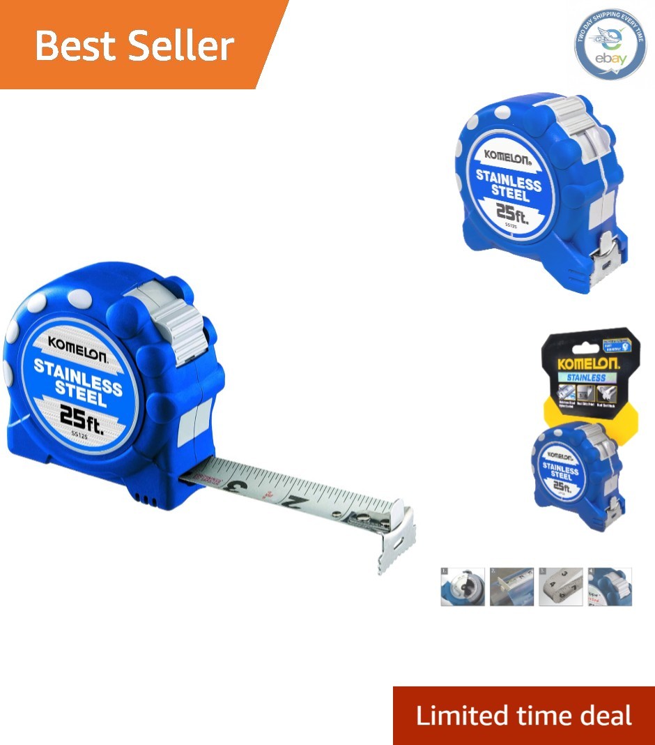Nylon Coated 25-Foot Stainless Steel Measuring Tape – Perfect for Professionals