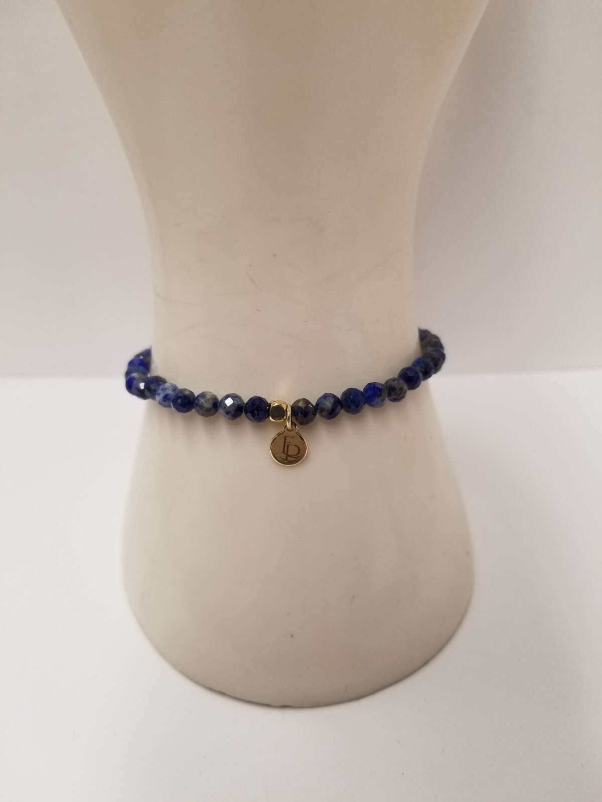 Elli Parr "Posh" Mini Faceted Lapis Lazuli Beaded Bracelet