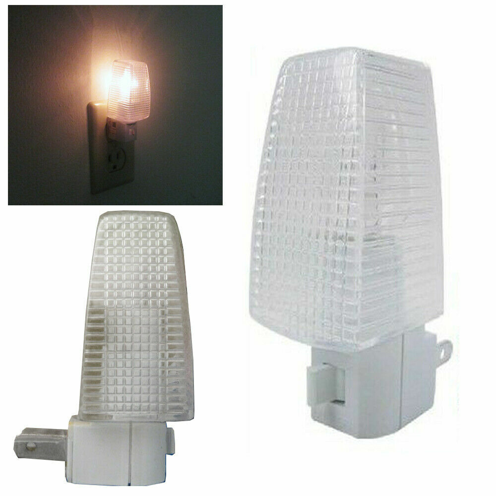 3 Pack Night Lights On Off Switch Bright White Light Nite Wall Plug Home Safety