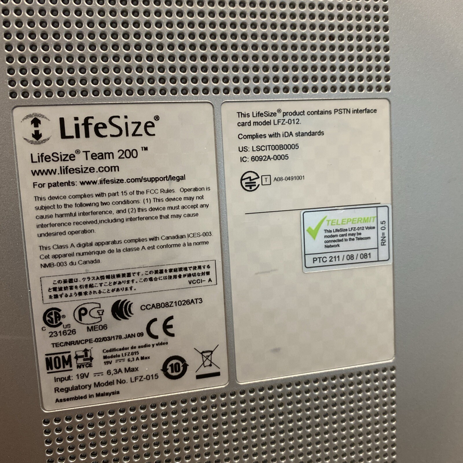 LifeSize Team 200 HD Complete Video Conferencing System