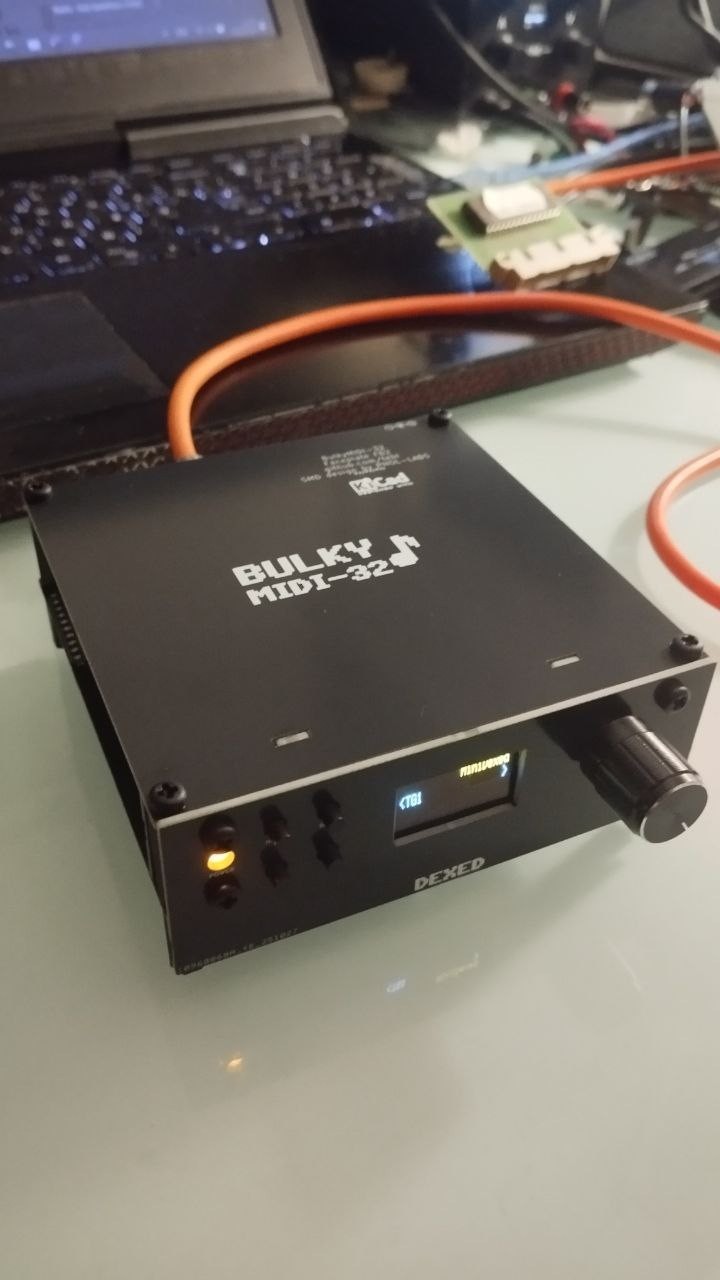 BulkyMIDI MiniDexed - DX7 Emulator & Modular MIDI Synth (MT32Pi Compatible)