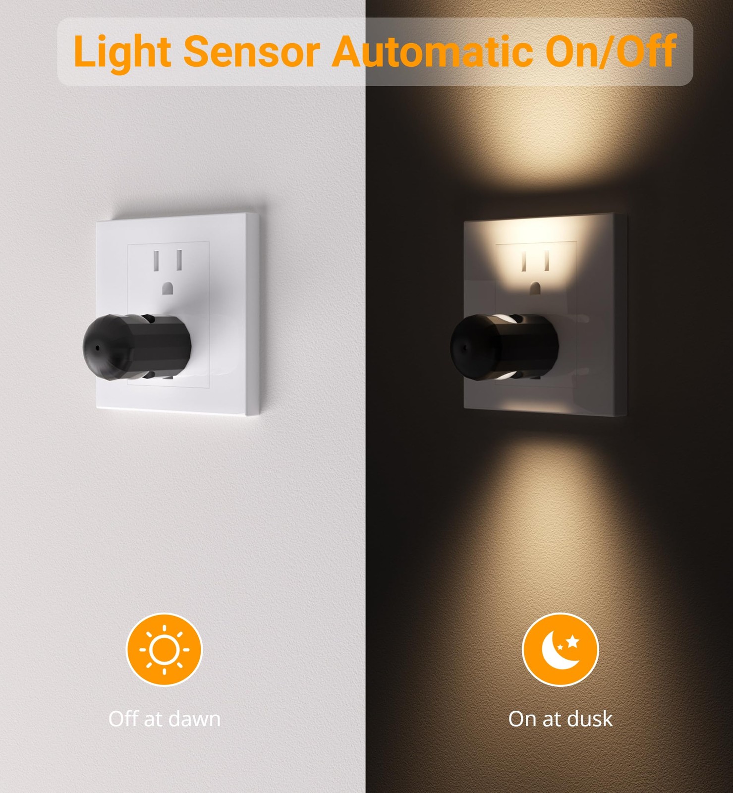 TSEXES Plug-in LED 1.1 inches x x 2.4 inches, 2700K Warm White