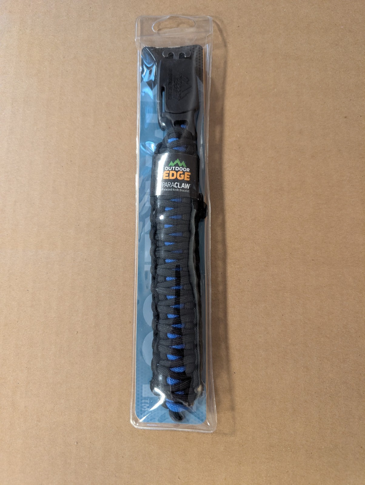 Outdoor Edge ParaClaw Medium Blue Paracord Knife Bracelet NEW and DISCONTINUED!