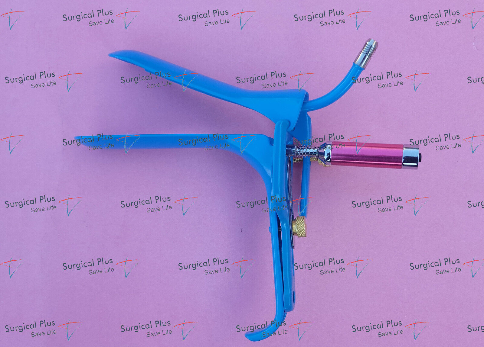 Graves Vaginal Speculum With Light Source S,M,L Blue Nylon Coating Gynecology