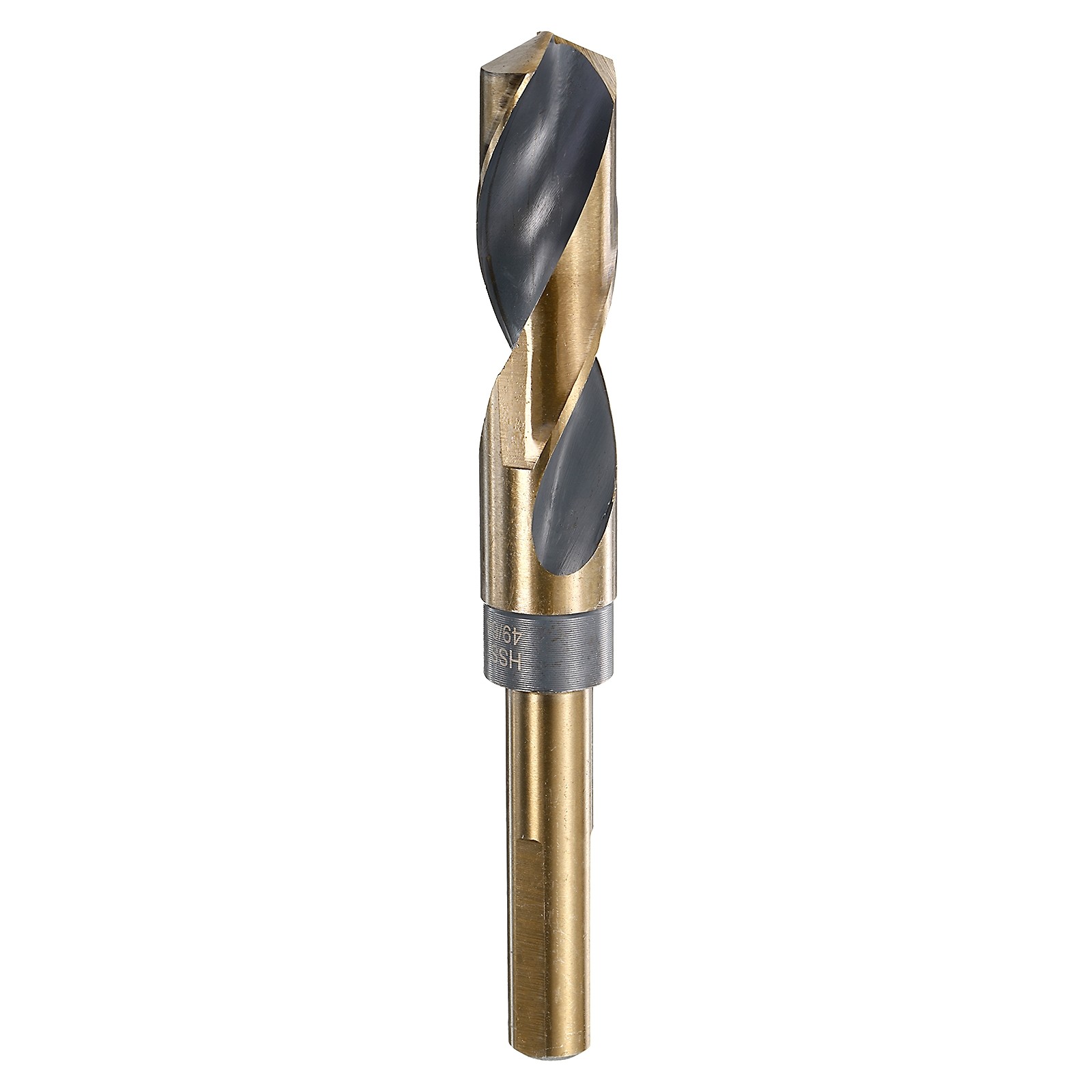 Twist Drill Bit 49/64" High-Speed Steel 4341 5.9" Length Black & Gold Oxide