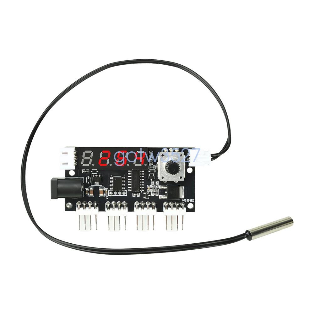 DC5-24V 5A Digital PWM Speed Motor Controller Temperature Control+10K NTC Sensor