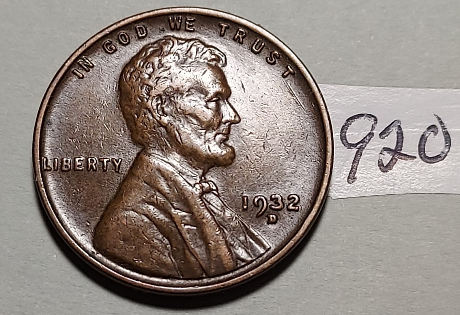 1932-D Lincoln Wheat Cent XF # 920