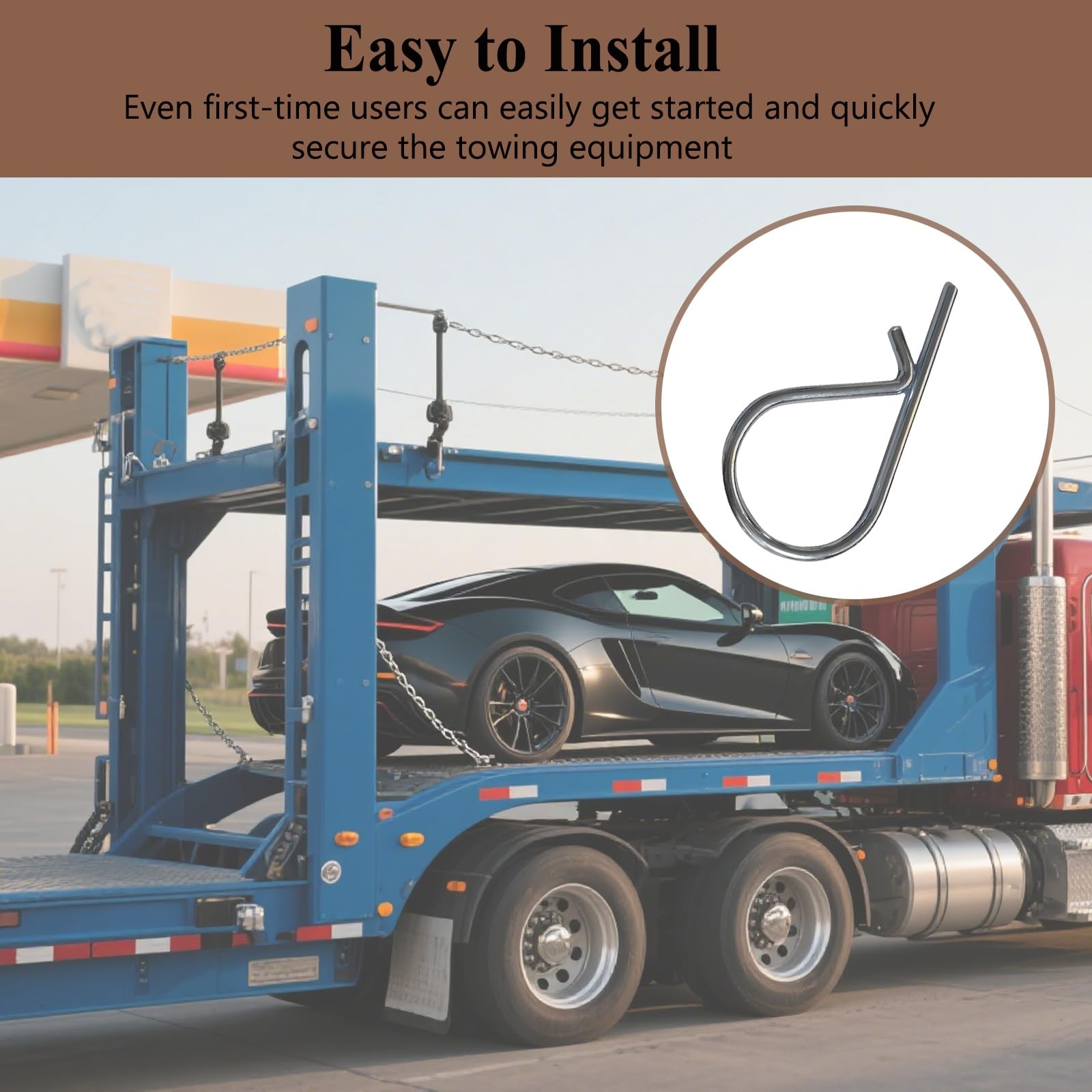 34853 Towing Spring Clips, 3-Pack for Reliable Control.