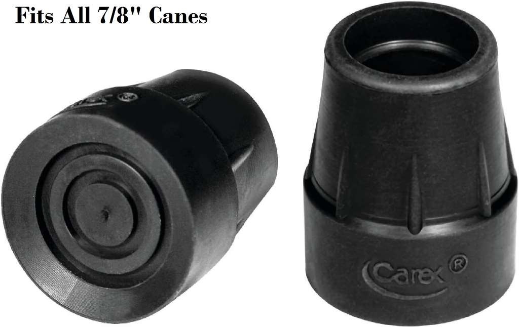 Carex Cane Tip (Black) fits most 7/8" Canes