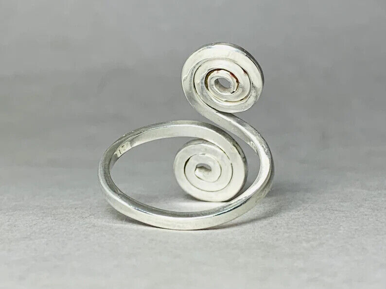 925 Sterling Silver Band& Statement Meditation Ring Handmade Ring All Size