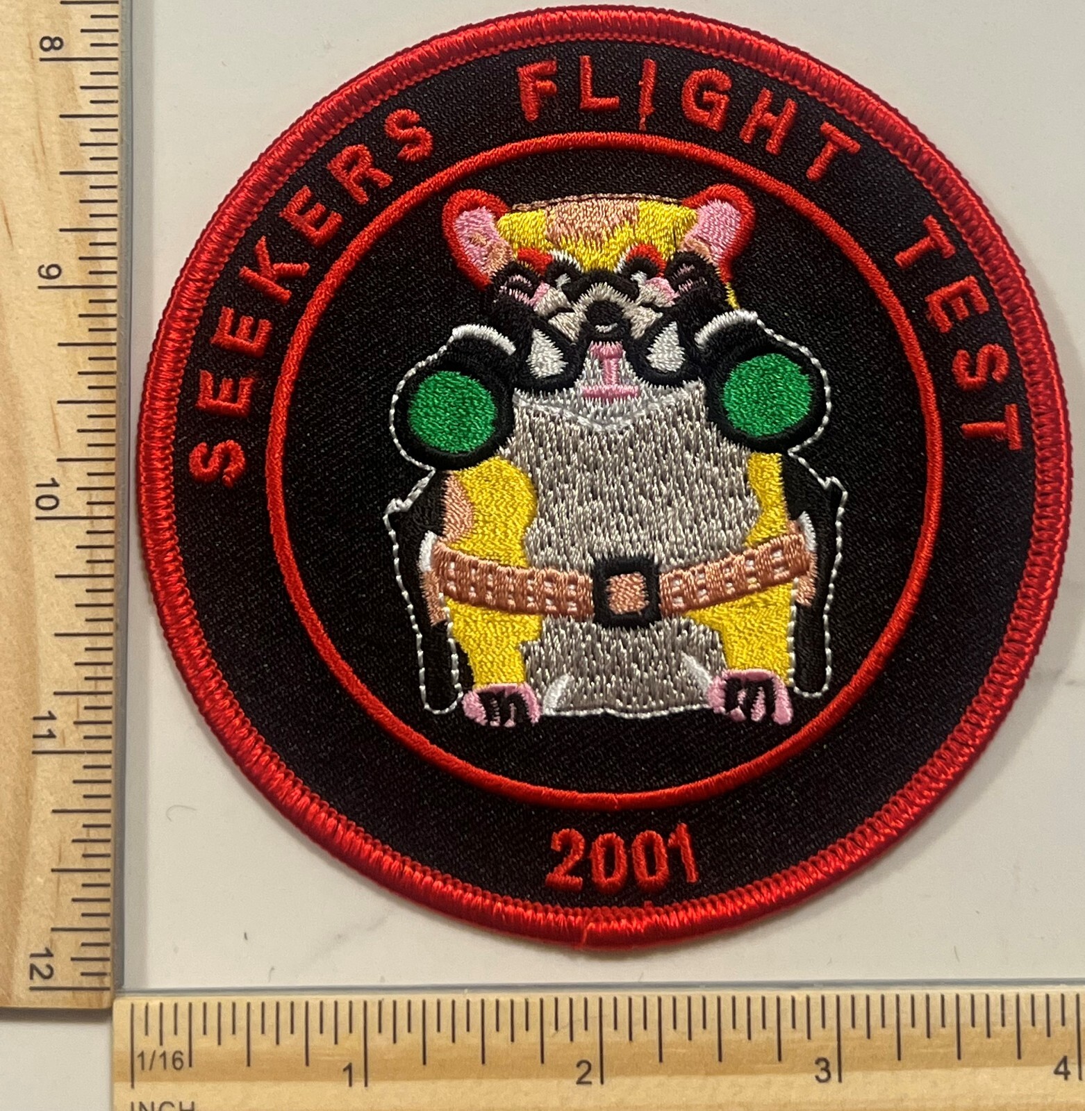 RARE - MILITARY BLACK OPS PATCH - SEEKERS FLIGHT TEST - EDWARDS AFB MOJAVE