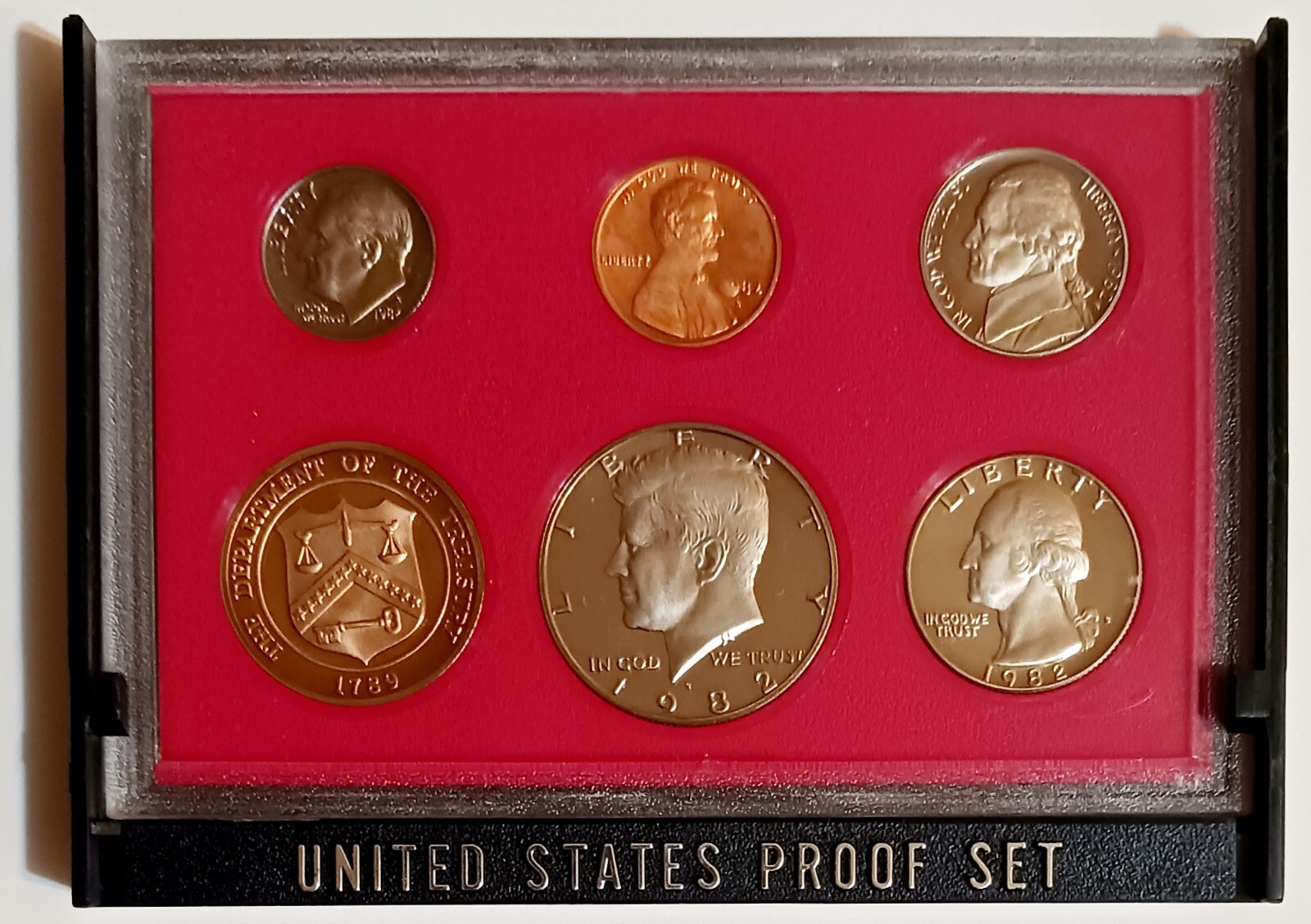 1982 United States Proof Set, 6 Coin Set