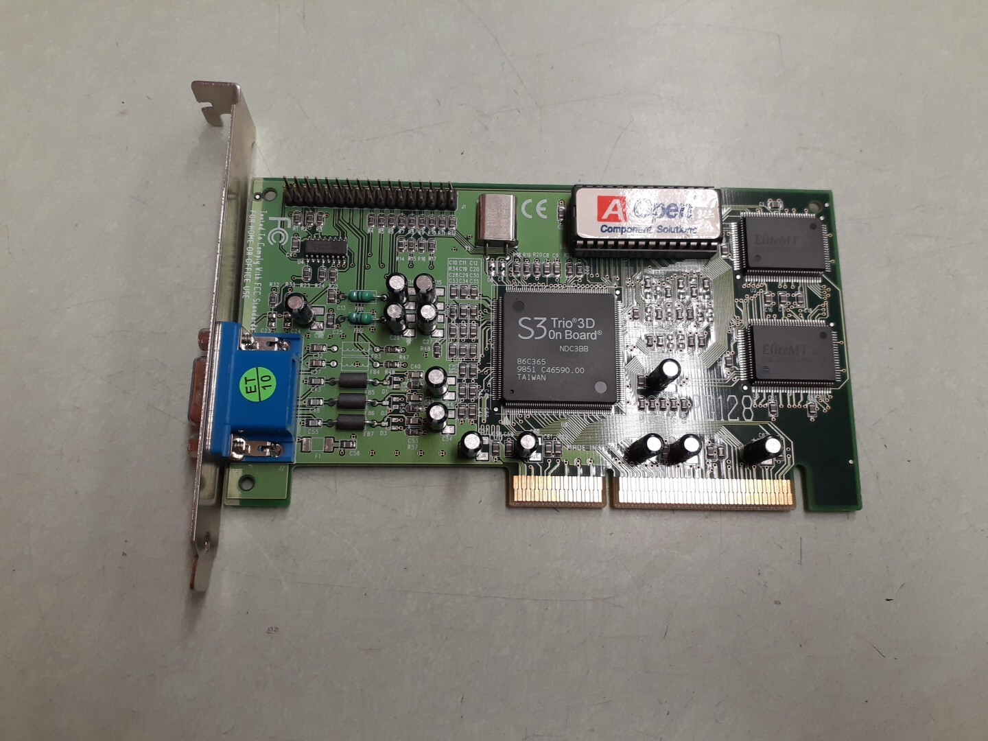 AOpen PG128 AGP Vintage Gaming Video Card 4MB 91.AC821.001