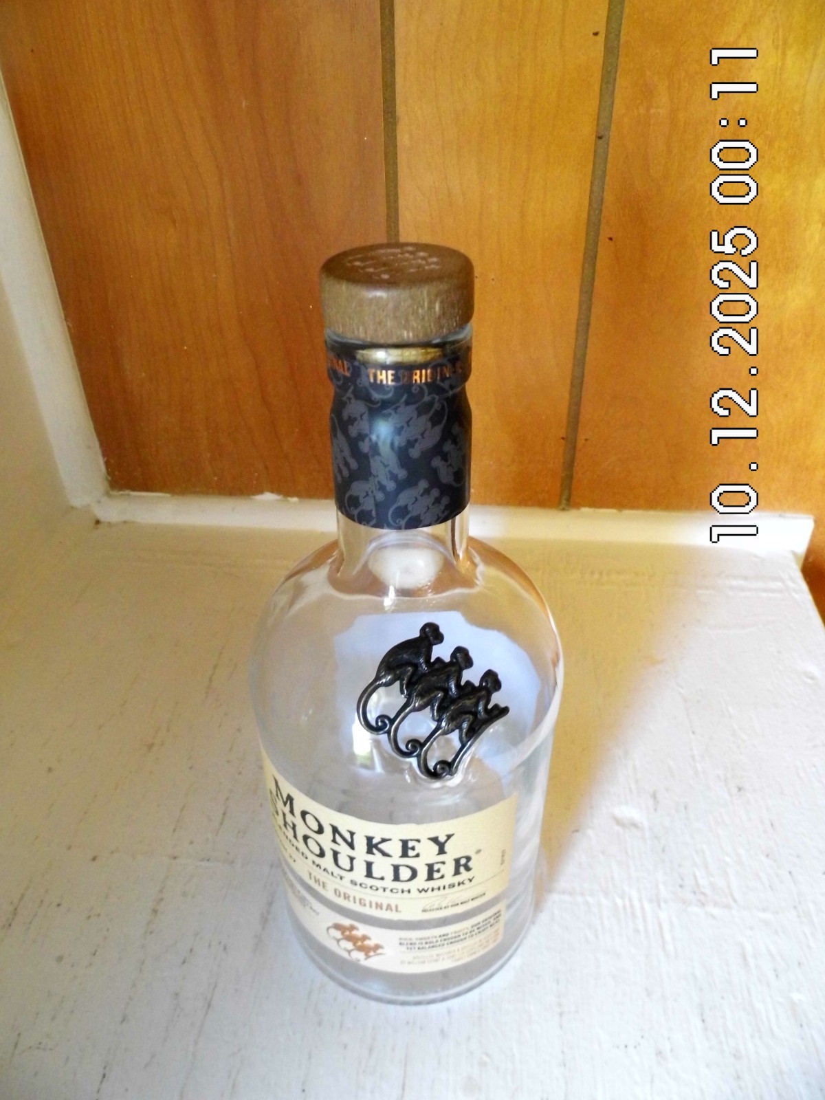 Monkey Shoulder Blended Malt Scotch Whiskey Bottle Empty 750 ML Scotland