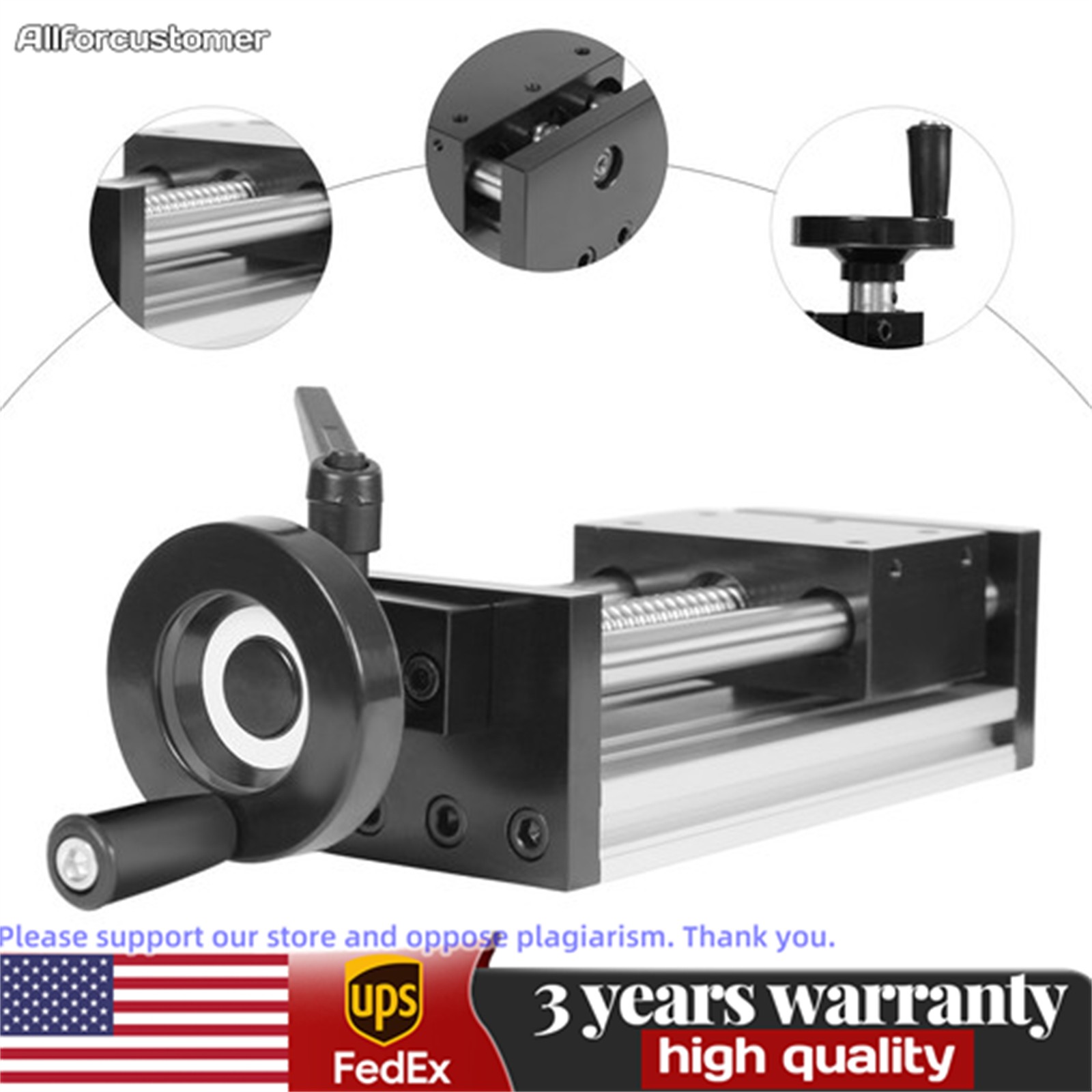 Manual Sliding Table Linear Guide Rail Stage Actuator Ball Screw Motion Table