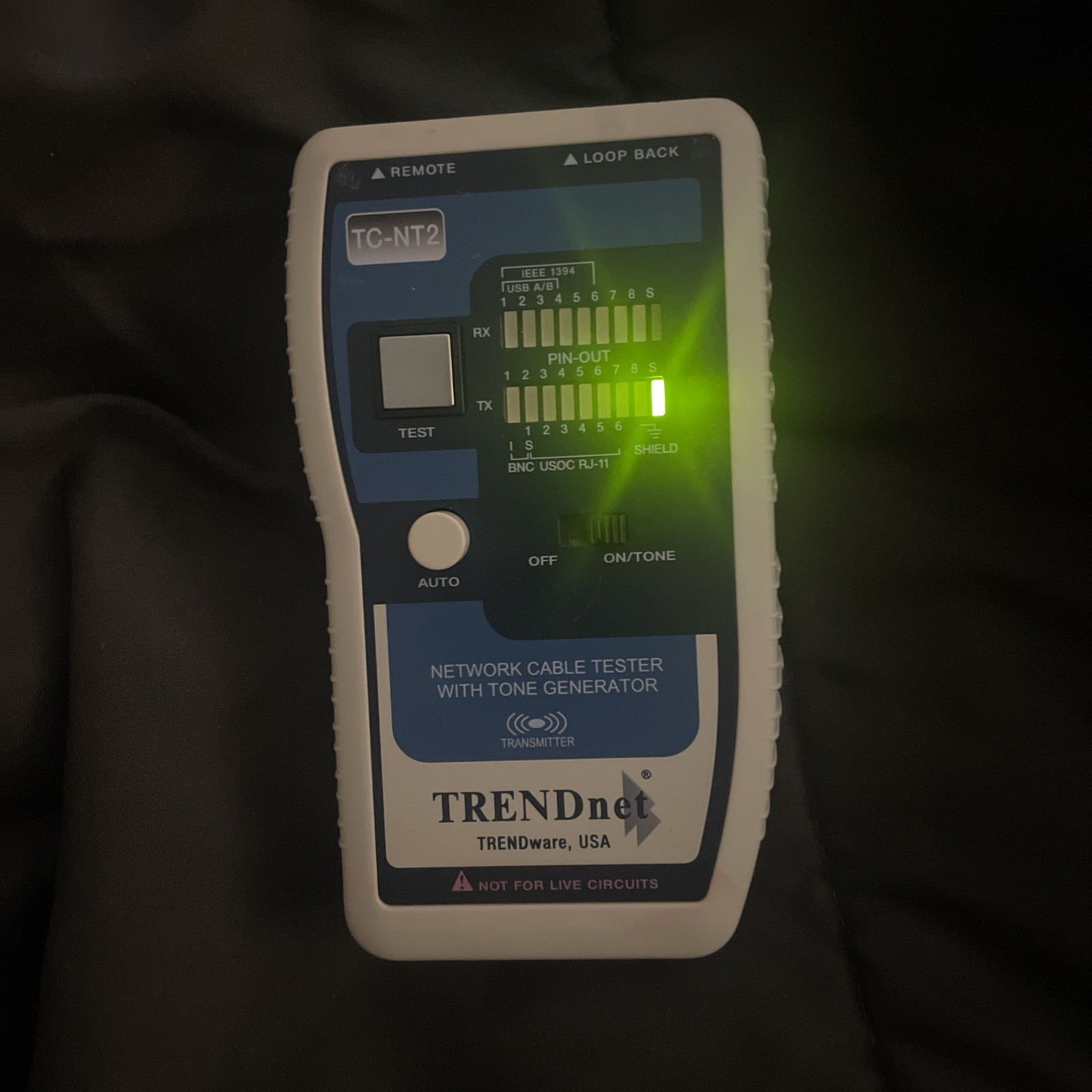 TRENDnet TC-NT2 Transmitter Cable Tester Sold As Is B3