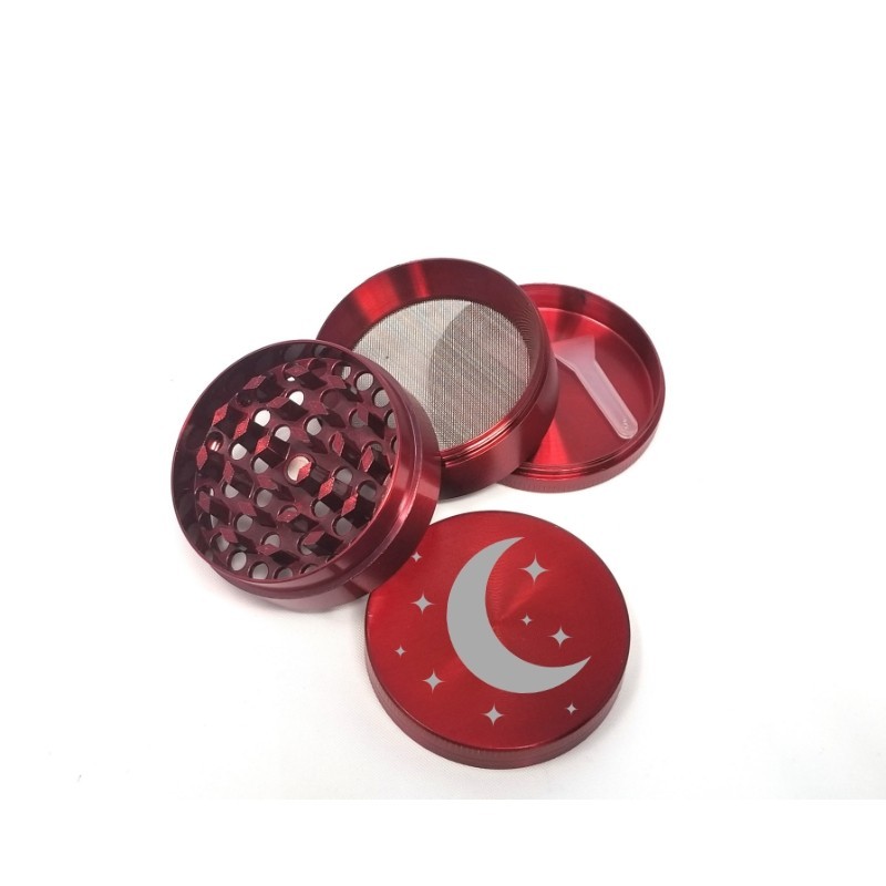 Heavy-Duty 4 Piece Metallic Herb or Spice Grinder, Thanksgiving Gift for Him Her