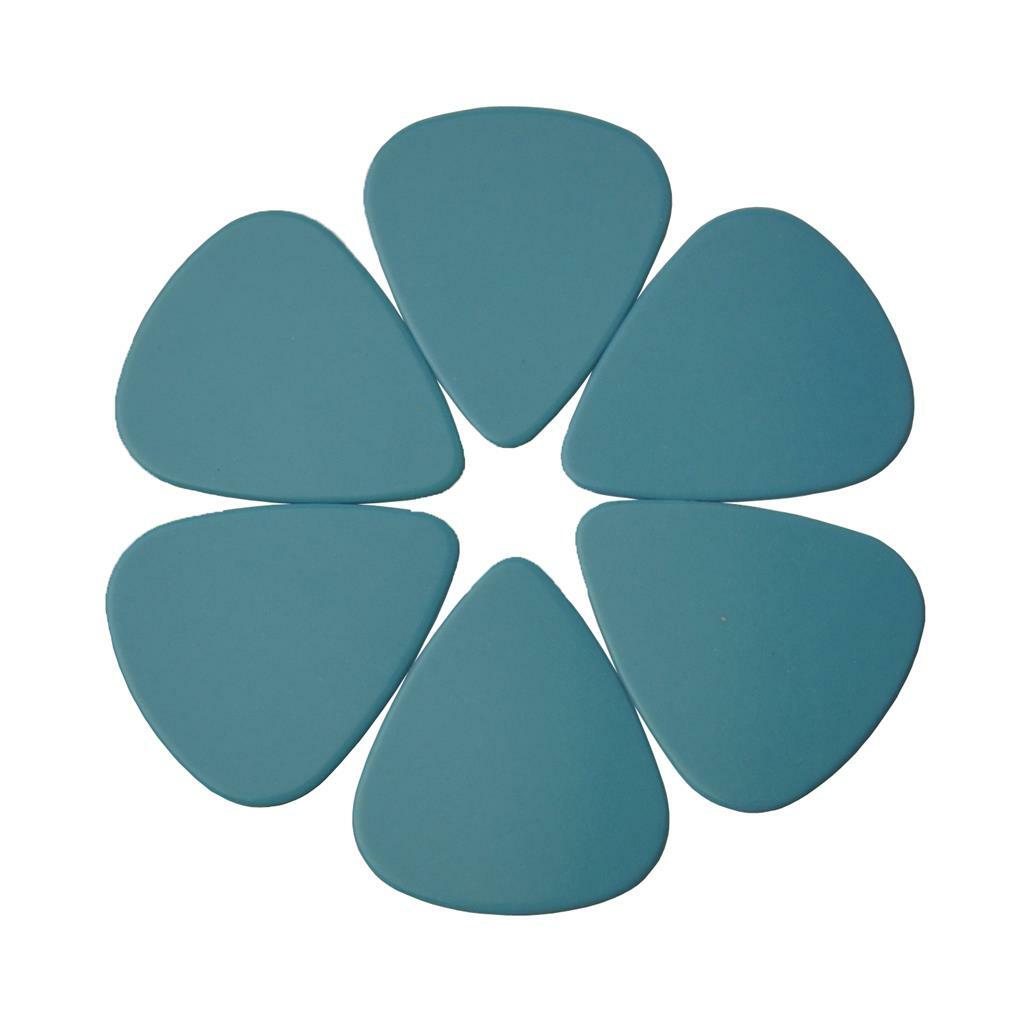 100pcs Medium 0.71mm Blank 351 Guitar Picks Plectrums Celluloid Solid Light Blue