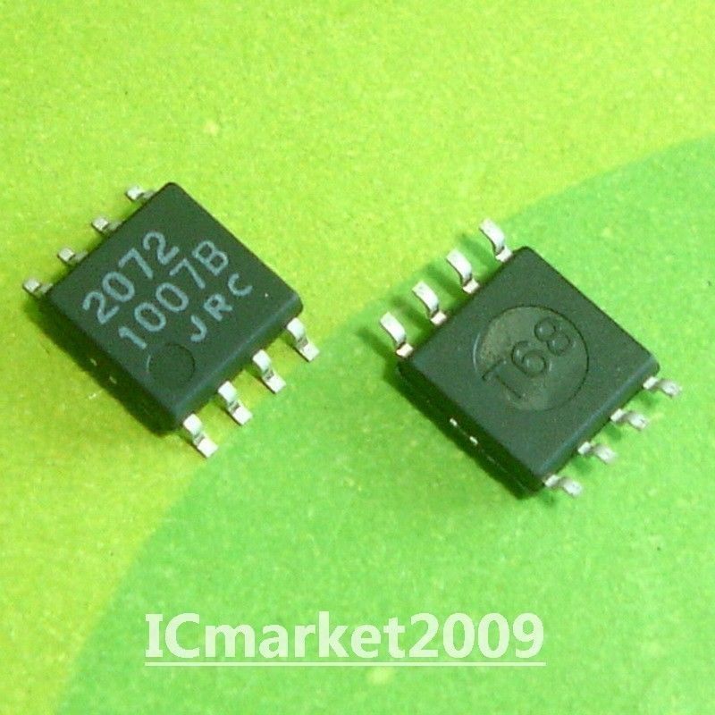 50 PCS NJM2072M SMD-8 NJM2072 2072 JRC2072 Signal Level Sensor System Chip IC