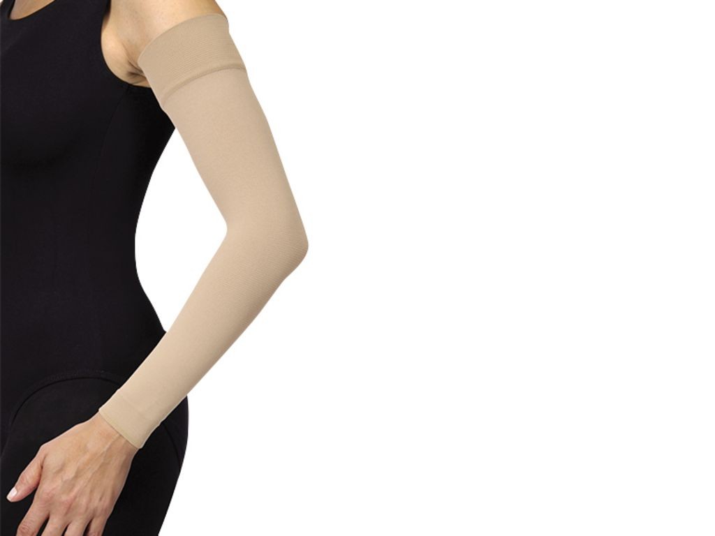 JOBST Bella Strong Armsleeve w/ Silicone Band 20-30mmHg - BLK, Reg, Size 7, NWOP