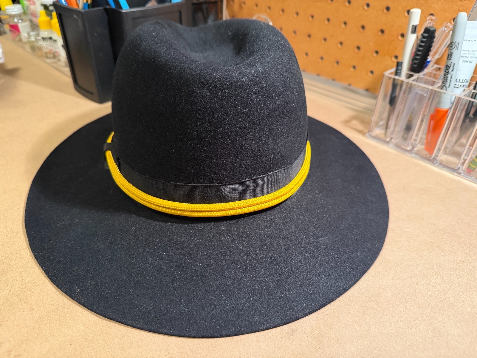Authentic Stetson 3rd Cavalry Regiment Sergeant Cav Hat – Size 7 1/8 Yellow Cord