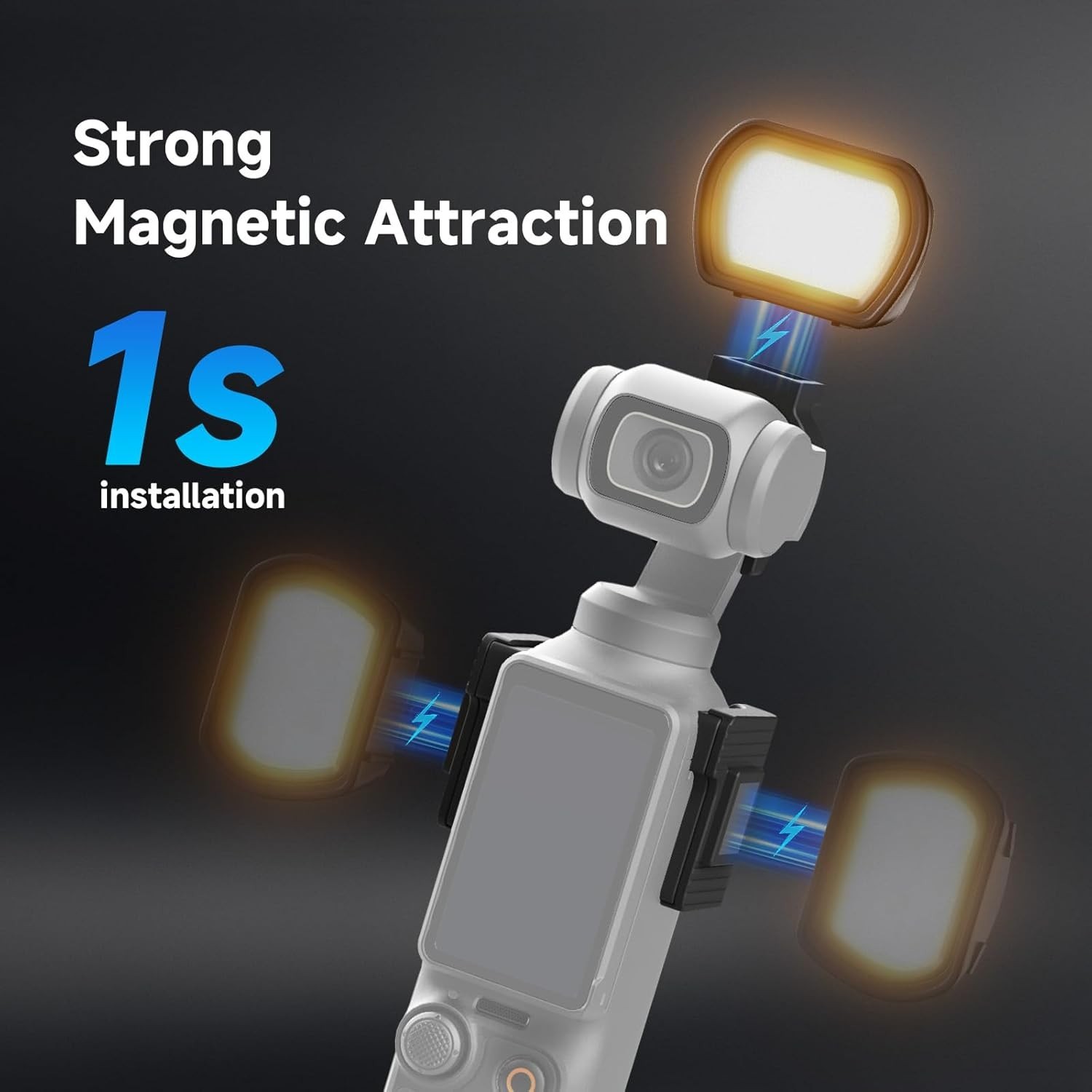 NEEWER BASICS Magnetic Auxiliary Light Compatible with DJI OSMO Pocket 3 Camera