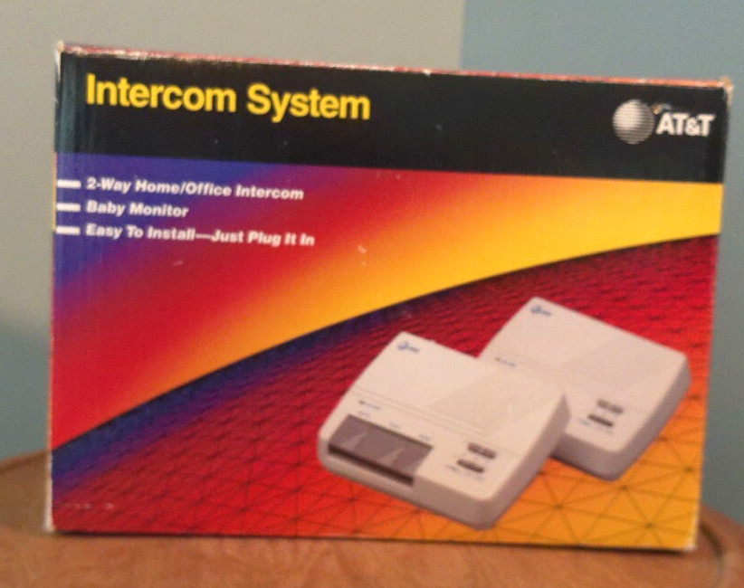 AT&T 9000 2-Way Intercom Unit Plug and Play Vintage Great Pre-owned Condition