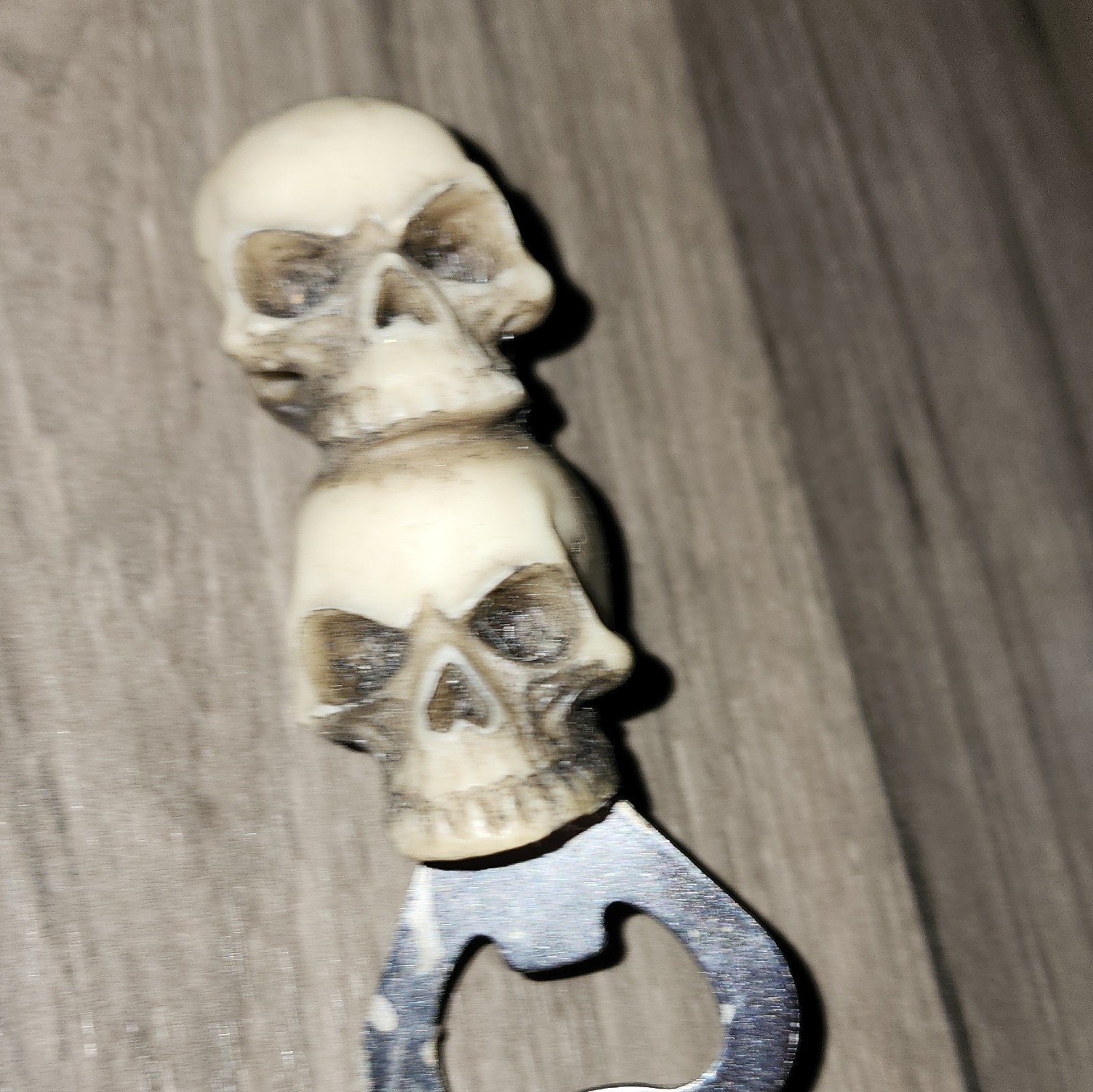 Skull Handle Bottle Opener, Skull Design, Breweriana Theme Bar Opener Tool