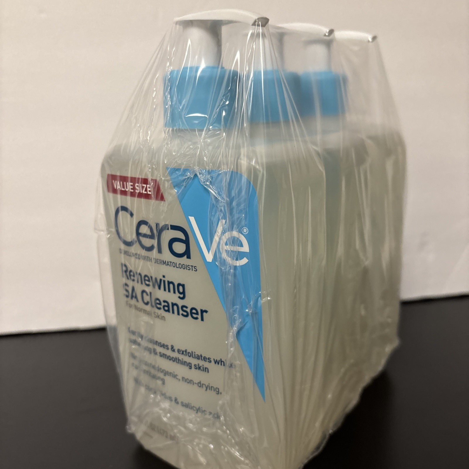 Lot Of 3 Cerave Renewing SA Cleanser - 16 fl oz Each Value Size