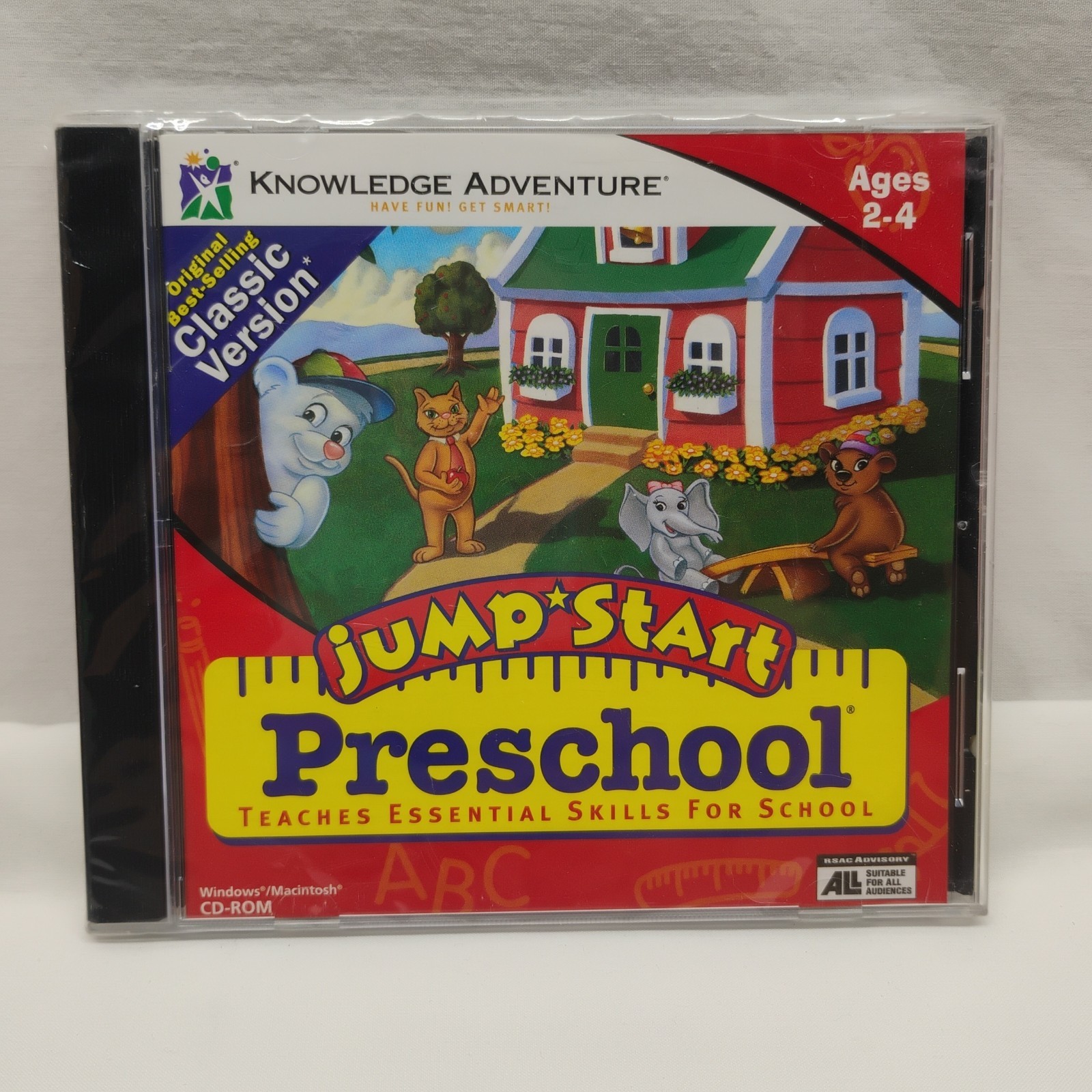JUMP START PRESCHOOL CD-ROM AGES 2-4  WINDOWS 98/95/ 3.1 MACINTOSH