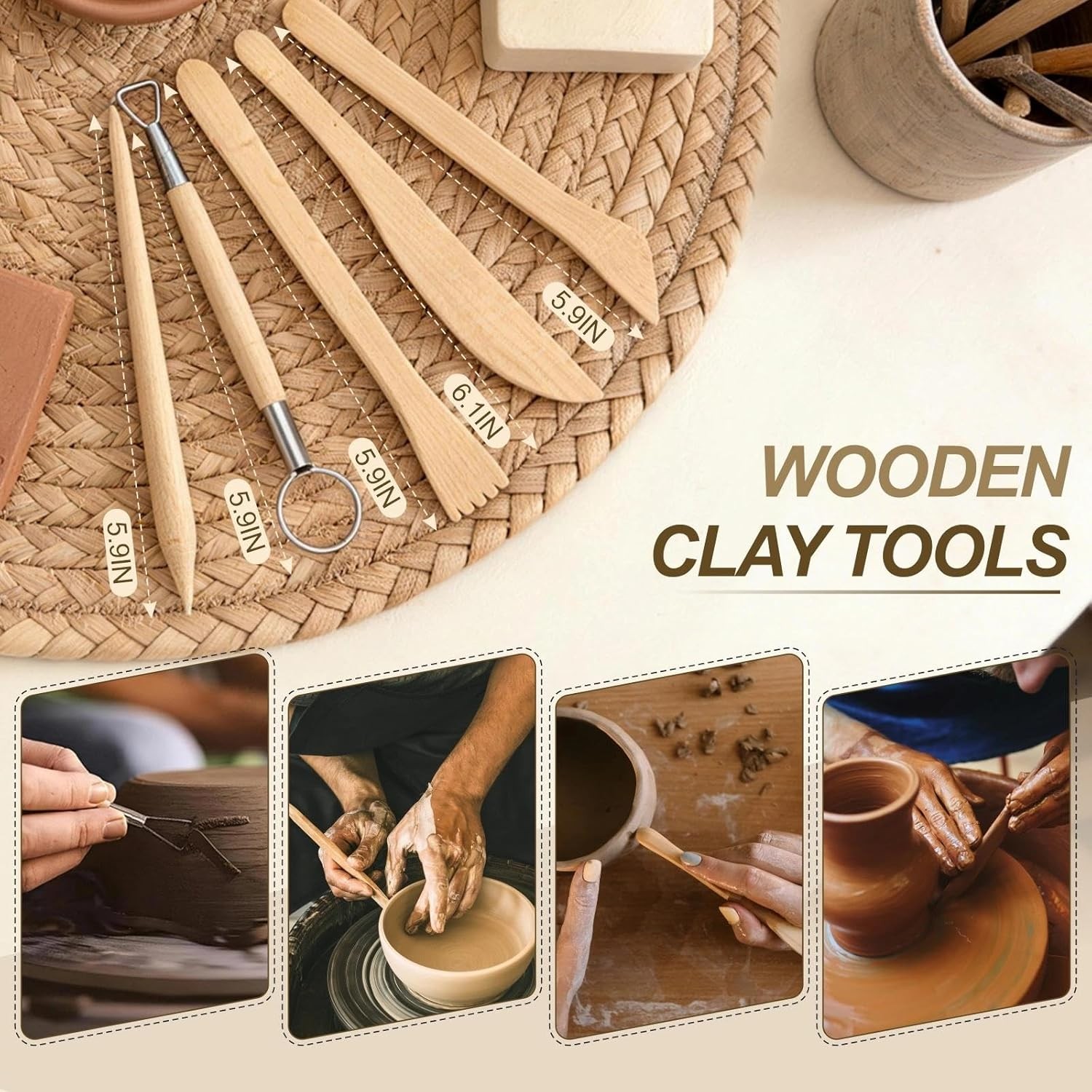 YEYETUO 27PCS Clay Sculpting Tools Kit