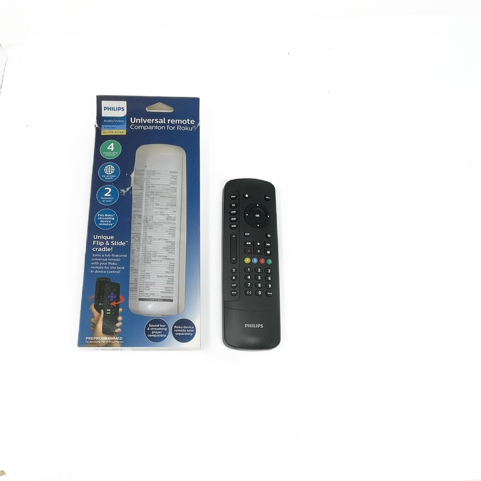 Philips Elite Plus SRP2024R/27 Four Device Universal Remote Control For Roku