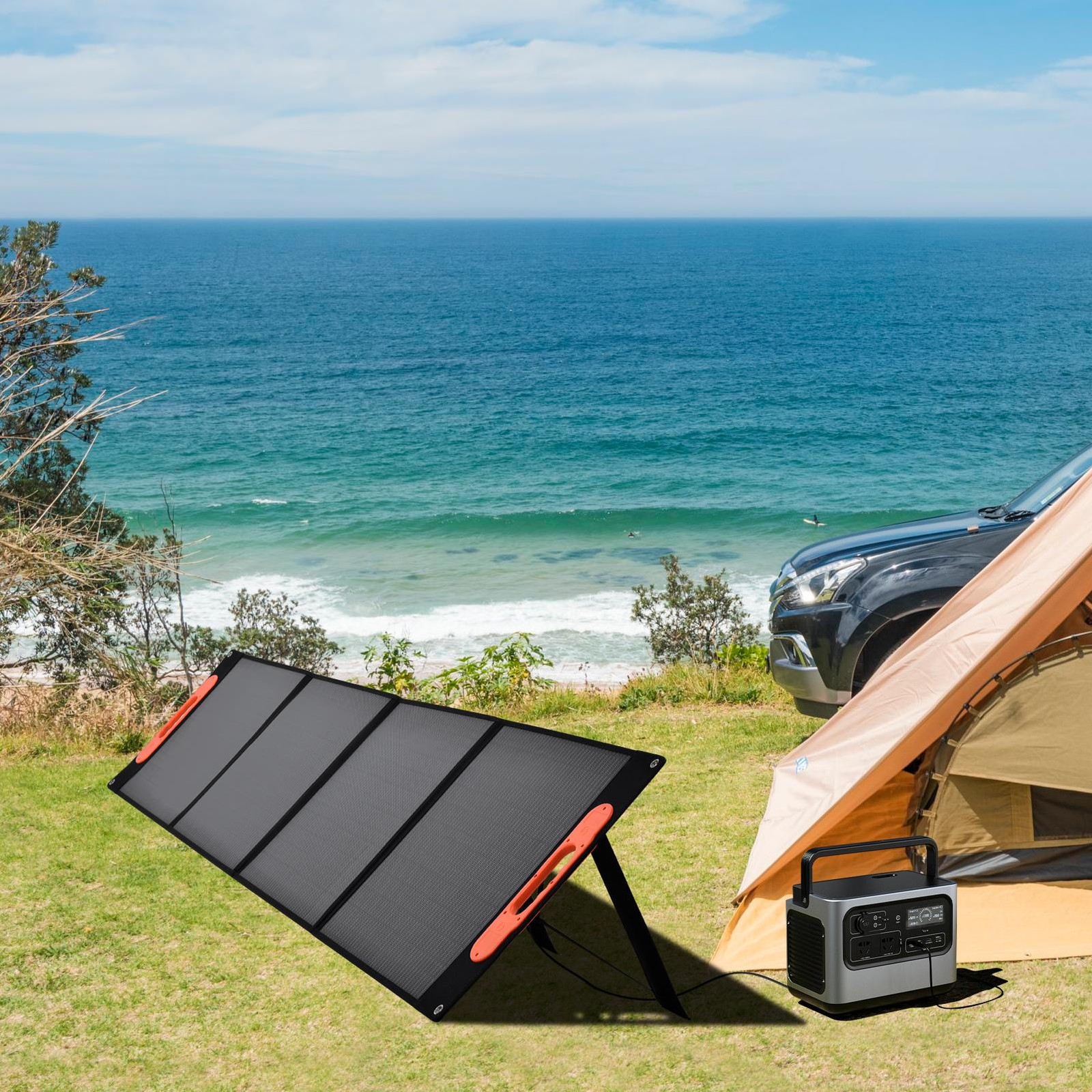 200W Portable Solar Panel 24% Efficiency Foldable Solar Panel