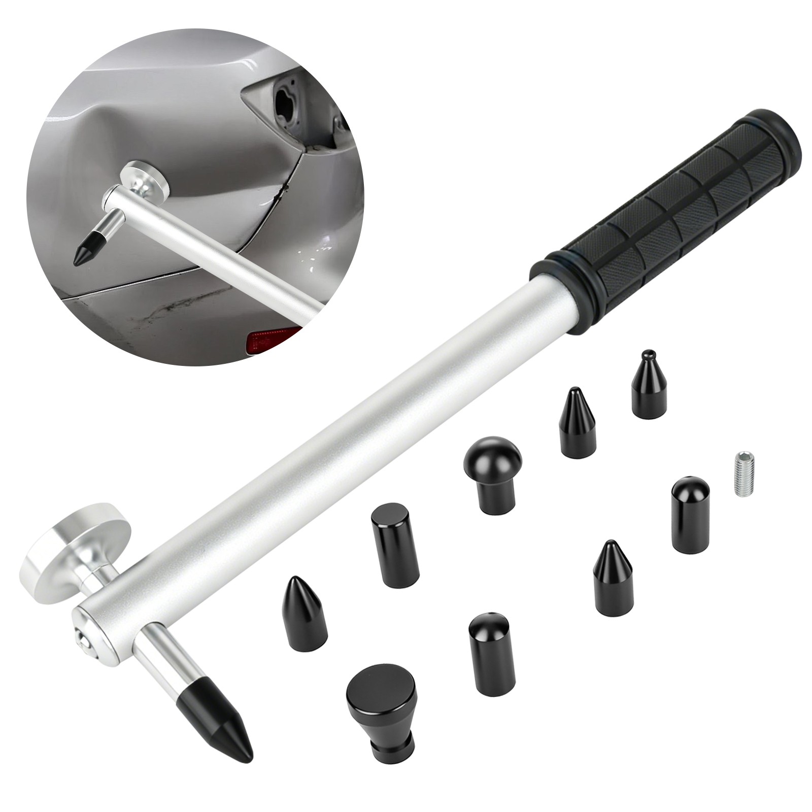11x Car Body Dent Puller Repair Hammer Kit Paintless Hail Removal Tool Knockdown