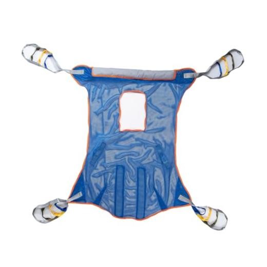 Mesh Patient Lift Sling with Opening (400lb), Full Body Transfer Sling,