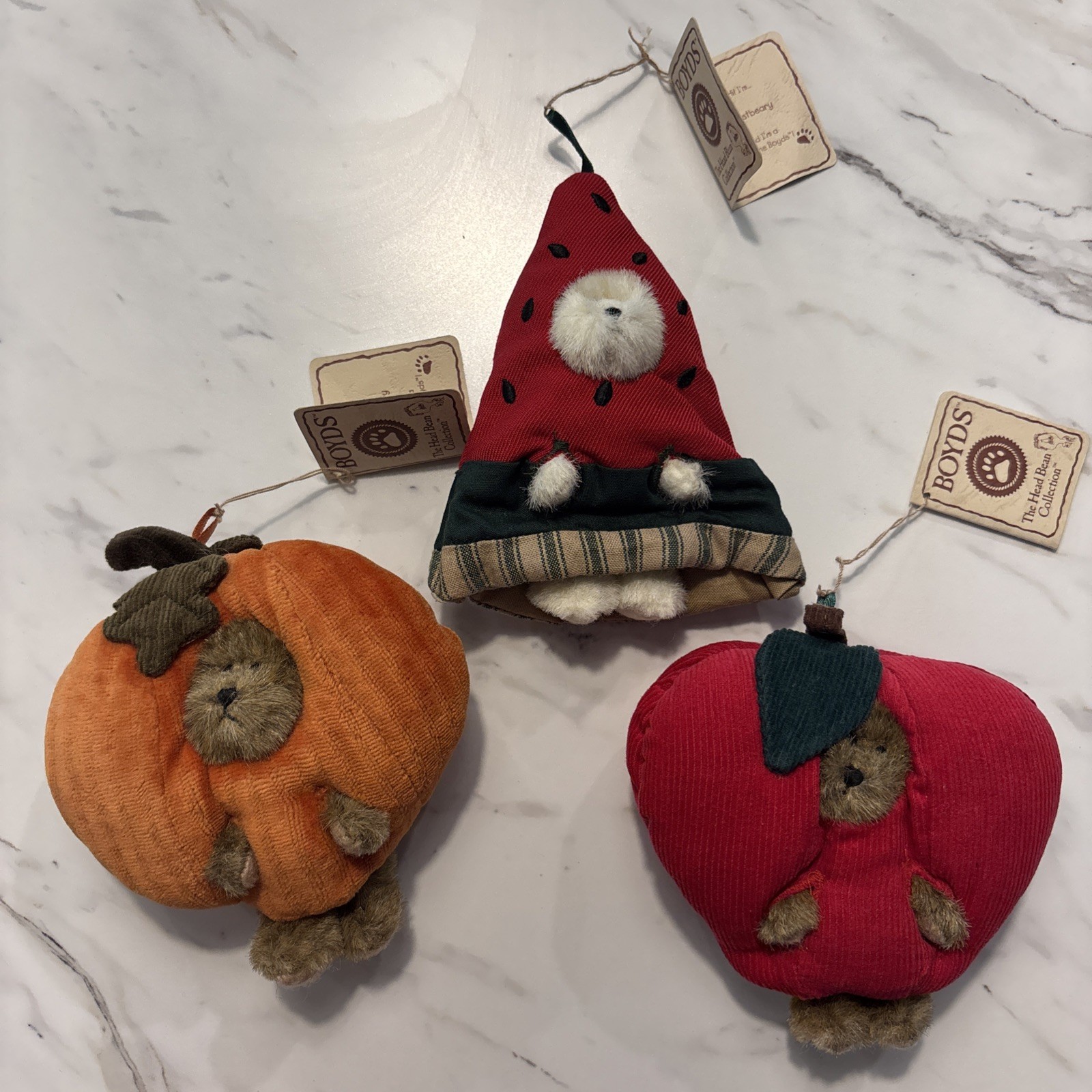 Vintage Boyds 4" QVC Calendar monthly Peeker September, August & October Lot/3
