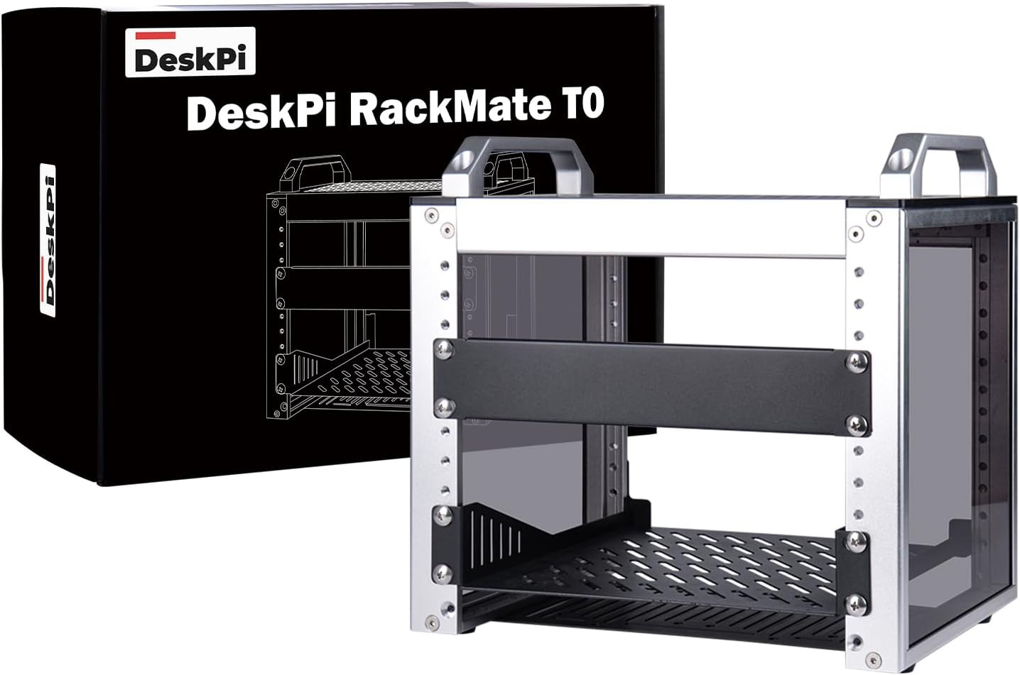 Geeekpi 4U Server Cabinet, 10 Inch Mini Server Rack for Network, Servers, Audio,
