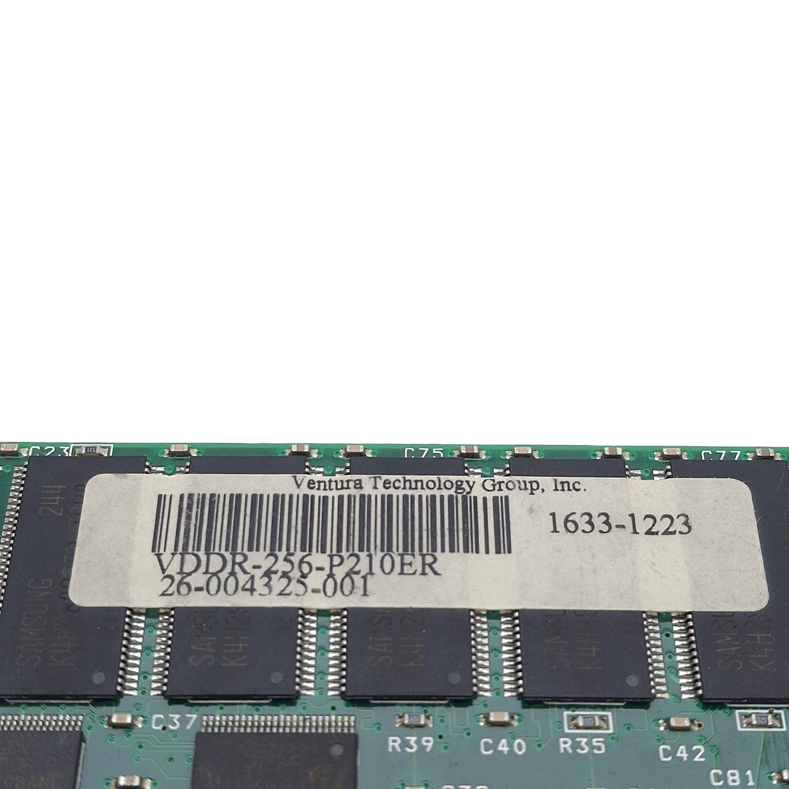 Ventura Technology Group VDDR-256-P210ER Server Memory Module, 256MB, DDR SDRAM
