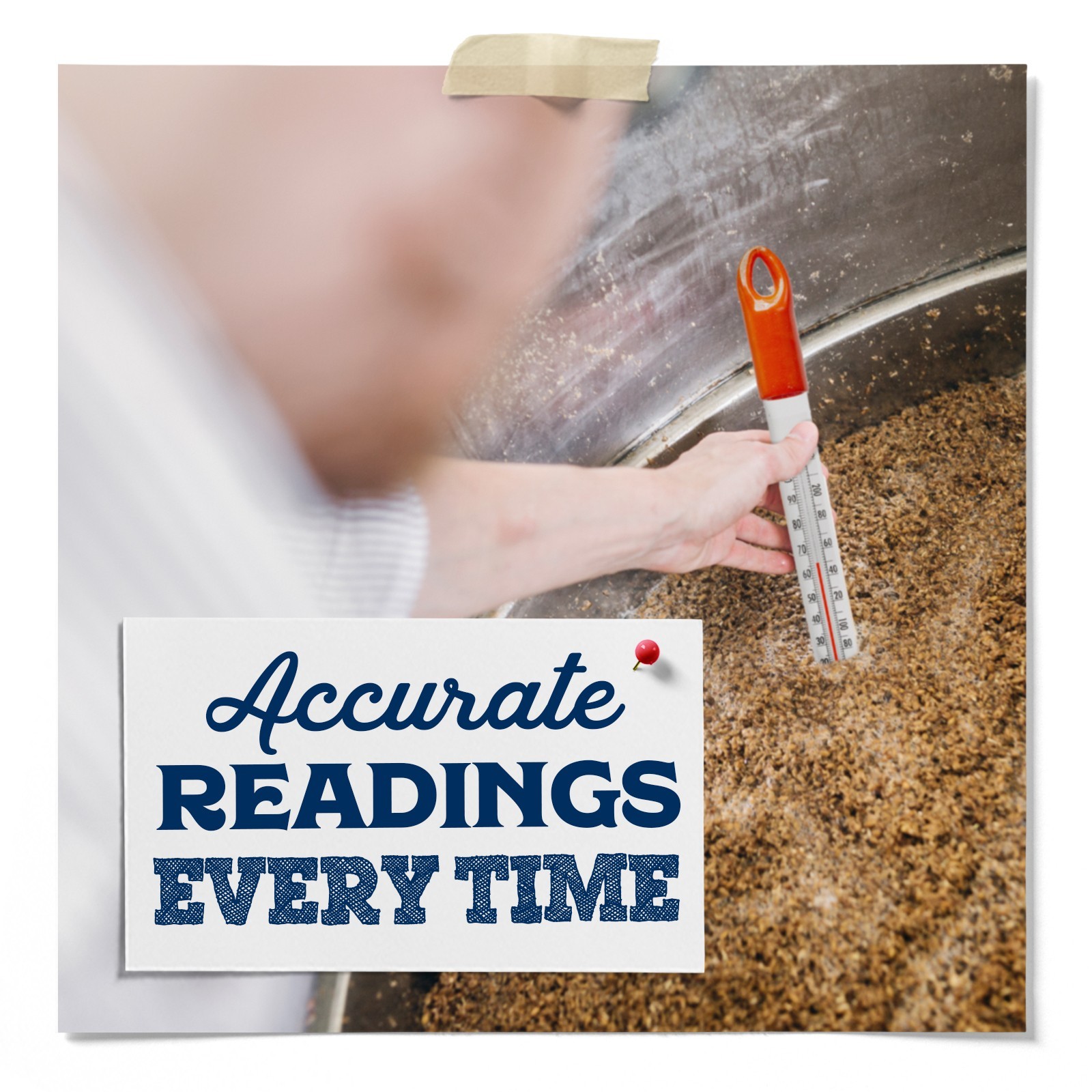 Fermentaholics Floating Glass Thermometer for Cooking & Fermentation