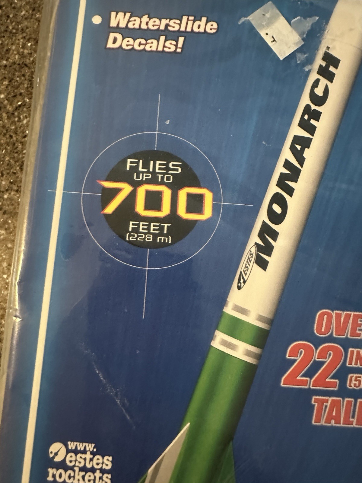 Estes Monarch Flying Model Rocket Kit 7214 Skill Level 1