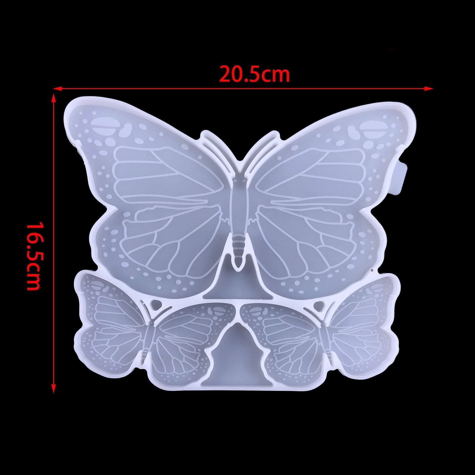 Butterfly Silicone Resin Mold Shaped Epoxy Casting White