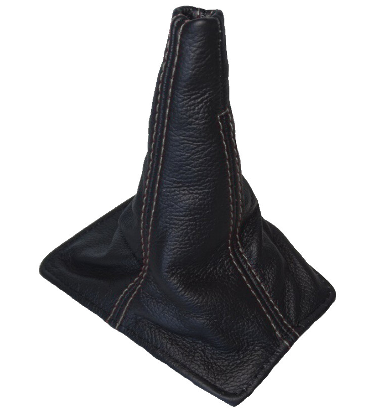 Gear Boot For Toyota Celica T18 T180 1990-1993 Black Genuine Leather Grey Stitch