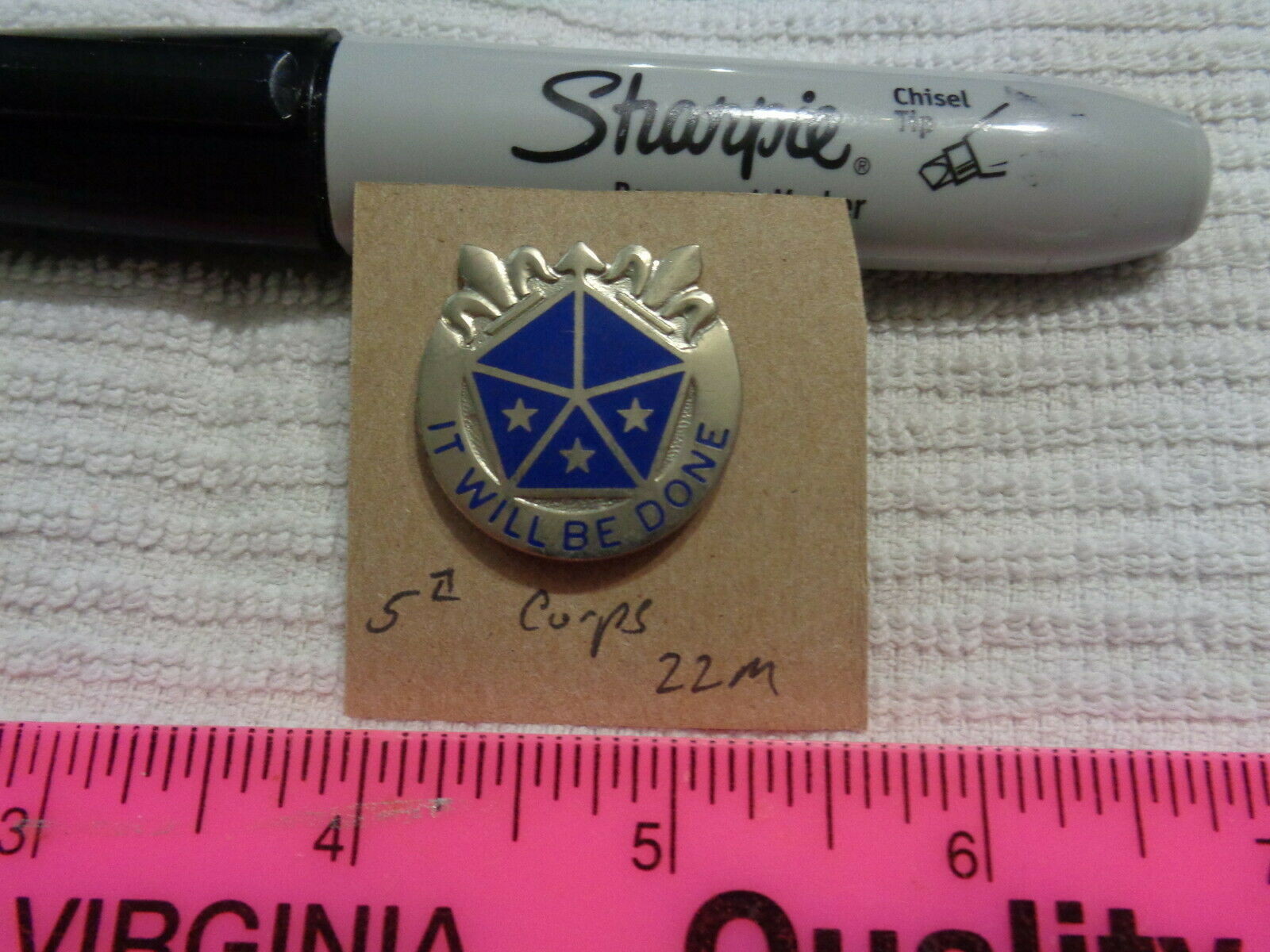 5th Corps 22M Unit Crest, DI, DUI (DRAW#16)