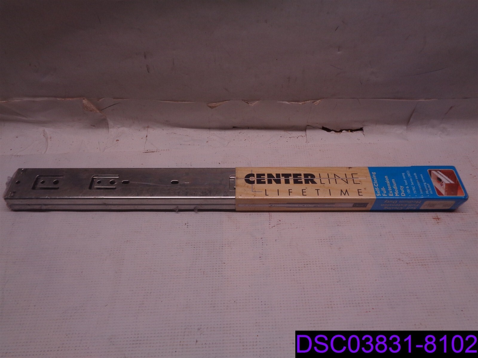 1 Set of 2 CenterLine Lifetime 20" Self-Closing Full Extension Drawer Slides