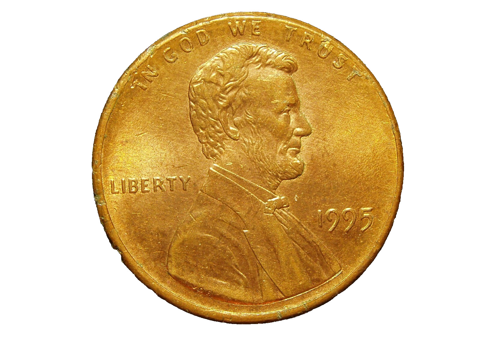 1995  AU LINCOLN MEMORIAL CENT #38
