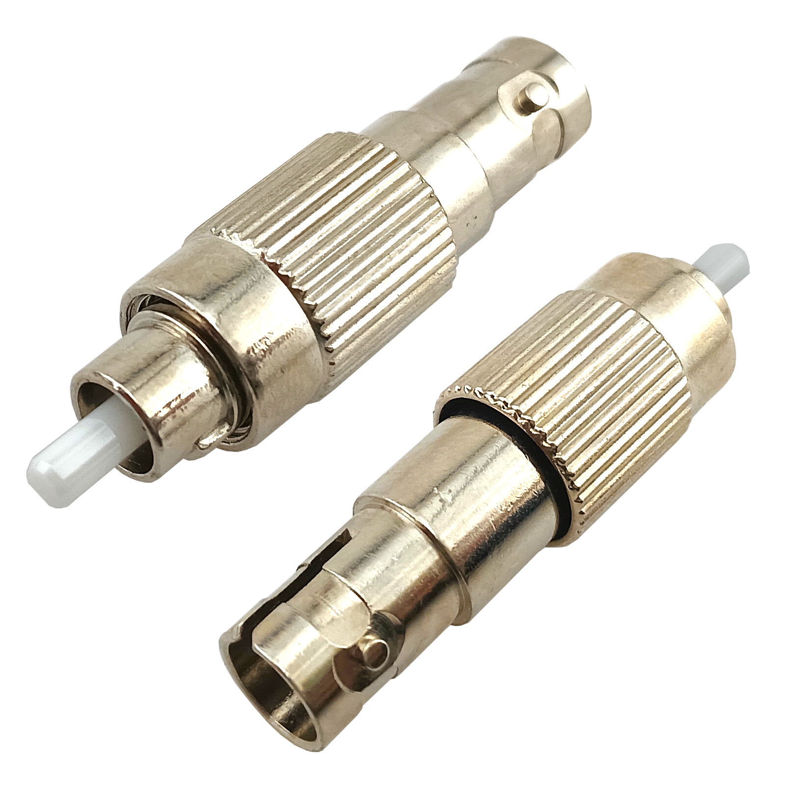 2 Pack FC Male to ST Female Fiber Optic Socket Converter Adapter Single Mode