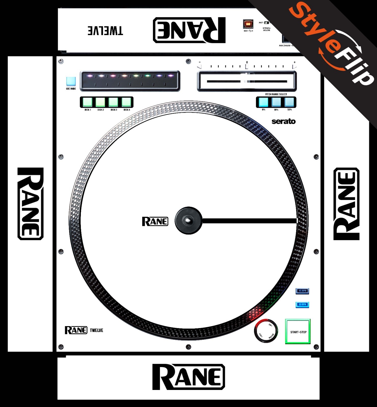Rane Twelve 2018 Version Skin | Color White | Protective Decal | StyleFlip Skins