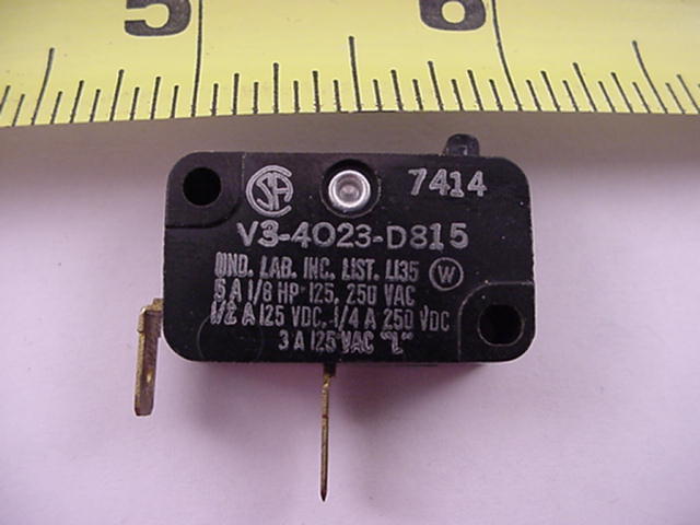 Honeywell Micro Switch V3-4023-D815   V34023D815   Ships Same Day of Purchase