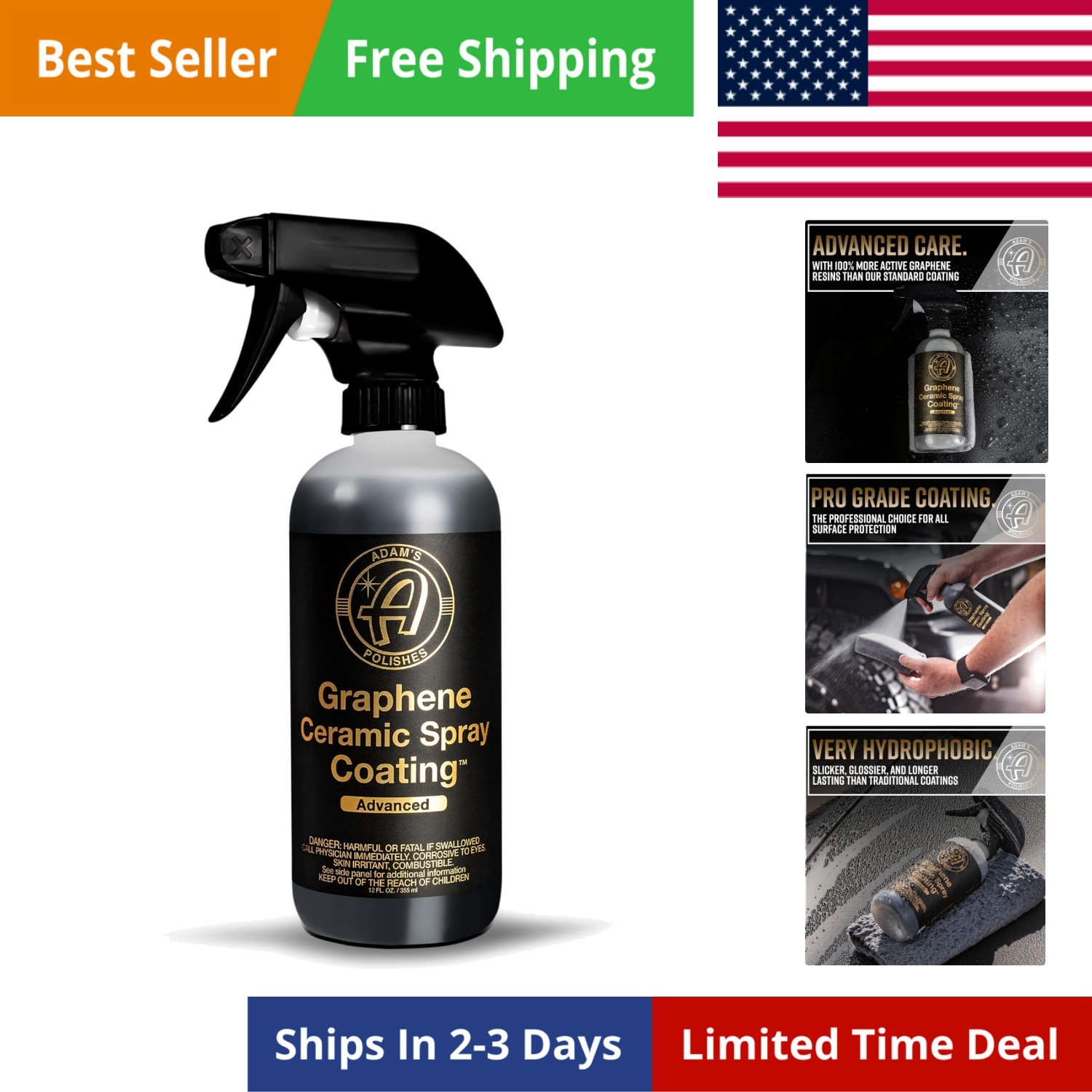 Advanced Graphene Ceramic Spray Coating - 18+  Sprayable Graphene Oxide Ceram...